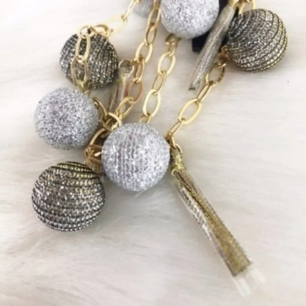 REBECCA MINKOFF Gold Tassel Bracelet